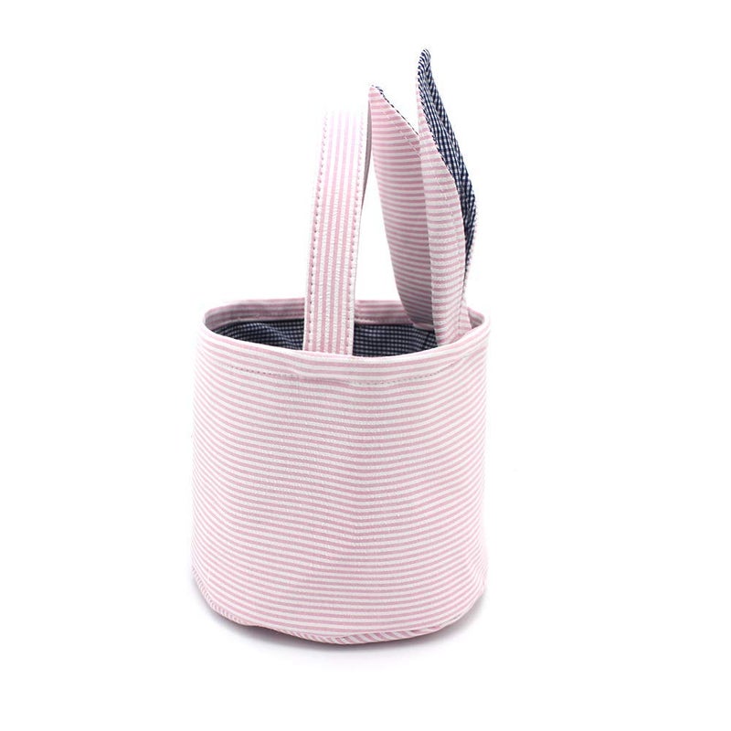 2FY2SW Lxitol Easter Baskets Easter Bunny Ears Bags - Easter Egg Bunny Bucket for Kids (Pink) - Image 3